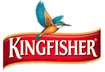 Kingfisher red color type logo
