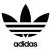 Adidas black color type logo design